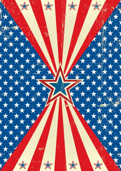 American historic poster — Stock Vector