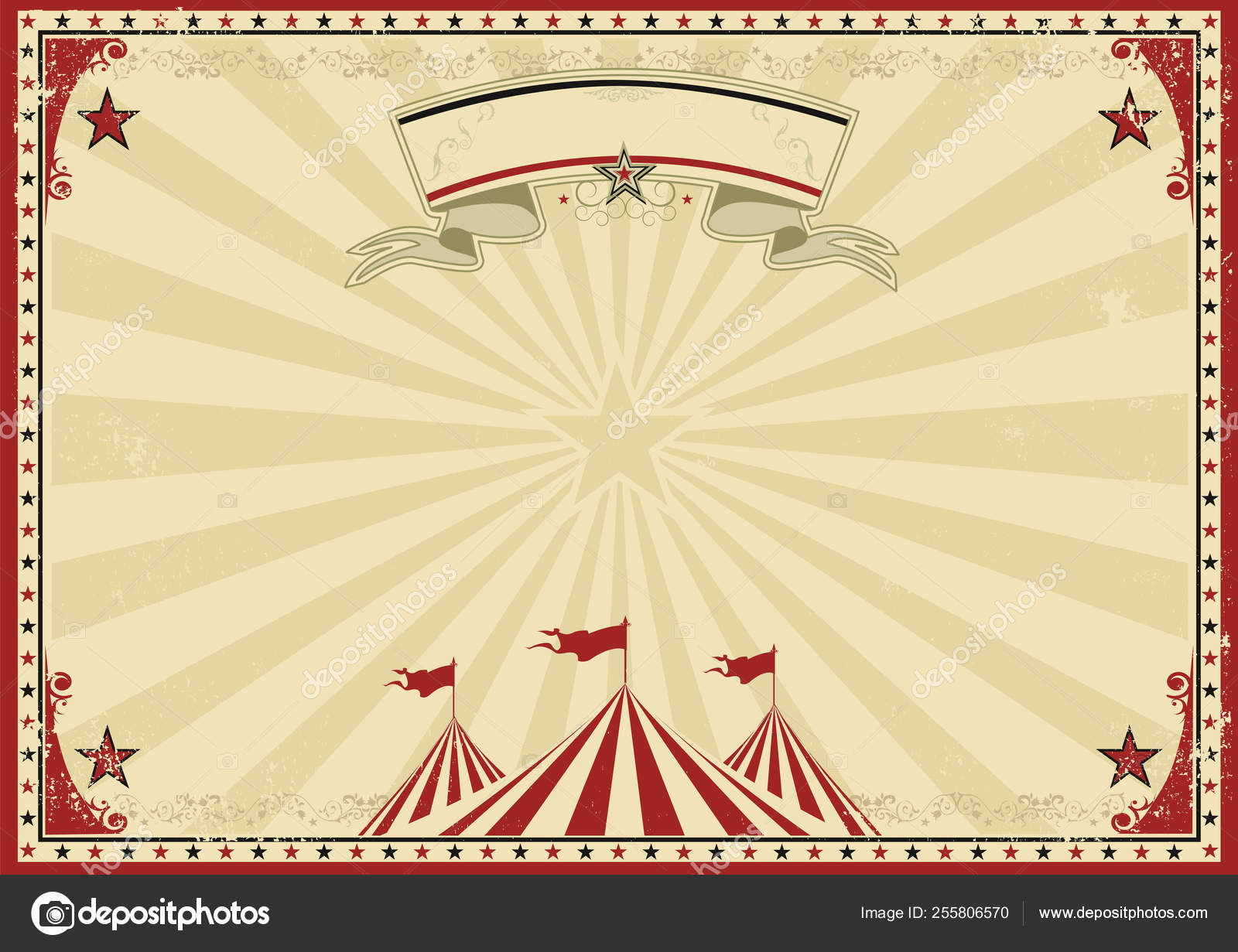 Circus old red horizontal background Stock Vector by ©tintin75 255806570, image size:1600x1231