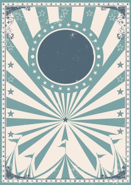 Eğlence için bir sirk klasik posteri.