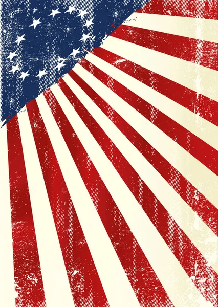 Fondo Grunge Americano Para Con Una Vieja Bandera Betsy Ross — Vector de stock