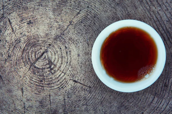 Black Chinese Tea Garden — Stock Photo, Image