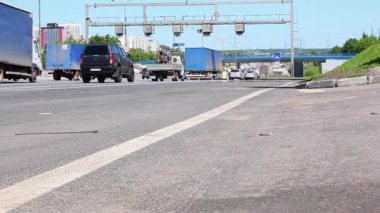 Moskova şehir trafik yol 