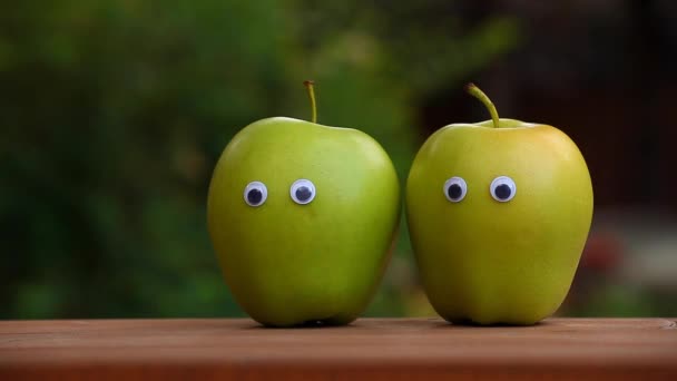 苹果眼长凳花园 — 图库视频影像