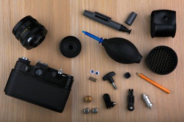 Eski kamera tablo parçaları 