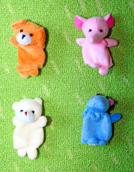 Finger Baby Toy Animals — Stock Photo, Image