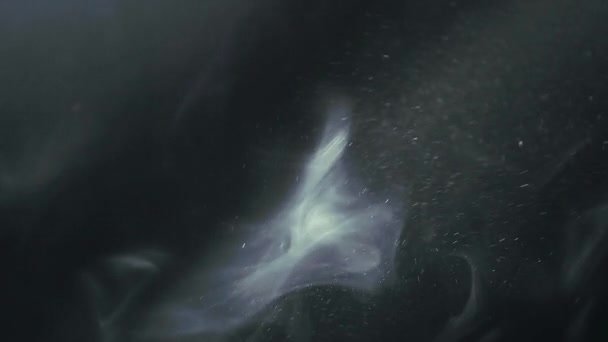 Молекула Динамический Дым Фиолетовый Темный Фон — стоковое видео