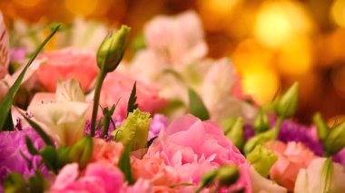 buket çiçek altın bokeh