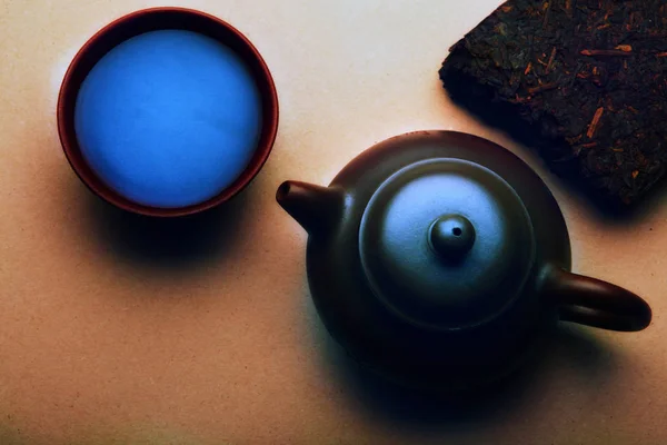 中国红茶普洱茶 — 图库照片