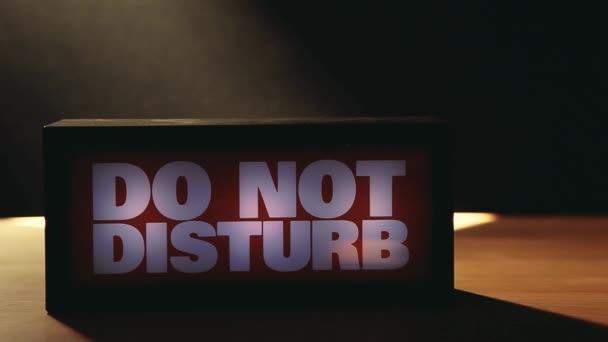 Non Disturbare Testo — Video Stock