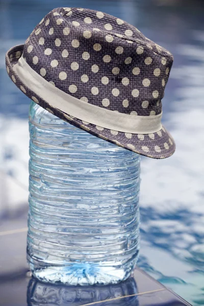 Big Plastic Bottle Fresh Water Hat — Stock Photo, Image