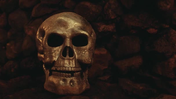 Eski Kafatası Doğal Duman Görüntüleri — Stok video