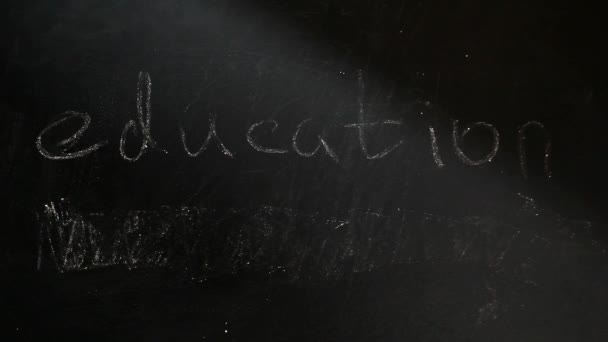 教育黑板文字高清 — 图库视频影像