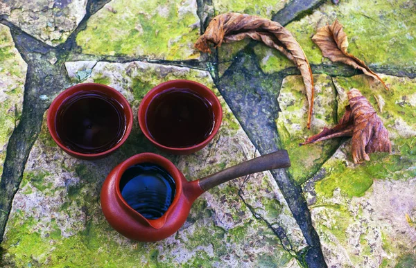 Thé Chinois Noir Jardin Automne — Photo