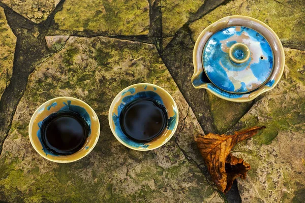 Чёрный Китайский Чайный Сад — стоковое фото