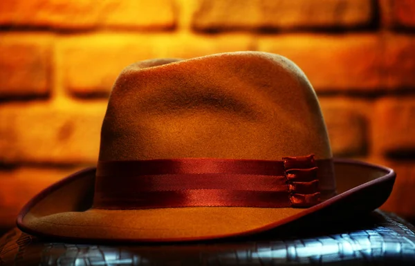 Vintage Sombrero Otoño Para Hombre —  Fotos de Stock