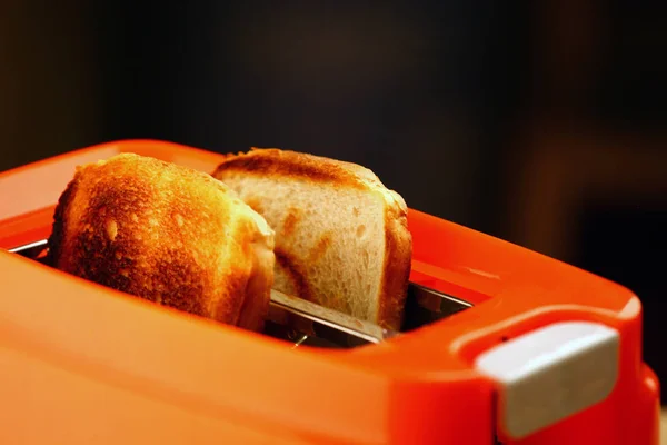 Orange Toaster Burned Toast — Stock Photo, Image