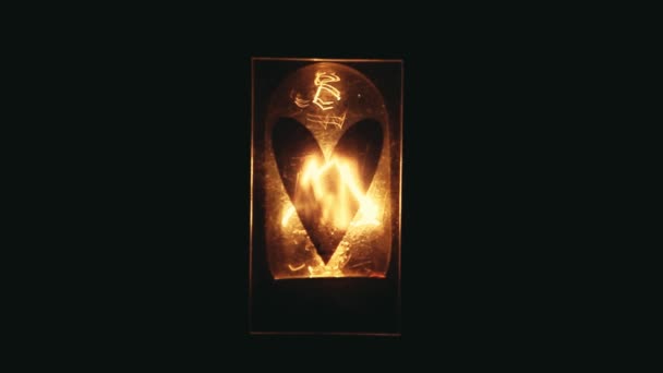 Лампа Серце Кадри — стокове відео