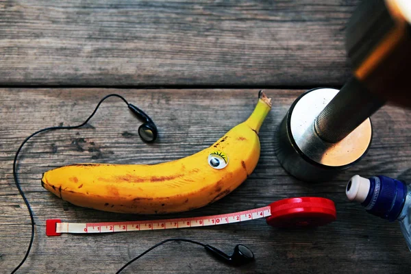 Banana Auricolare Roulette Strumenti Tavolo Manubrio — Foto Stock