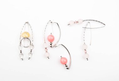 Akik Taşlı Küpe murano cam yüzük kimse gümüş 