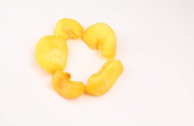 Ayva beyaz arka plan stüdyo kimse kurutulmuş 