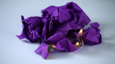 Mor kağıt yangın duman hd ayak