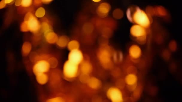 Мильні Бульбашки Золотий Боке Кадри — стокове відео