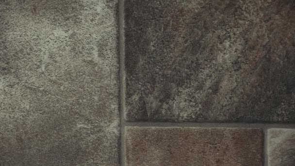 锋利的石墙雪高清镜头 — 图库视频影像