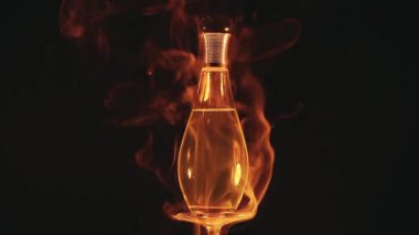 Cam Parfüm Şişe duman hd ayak 