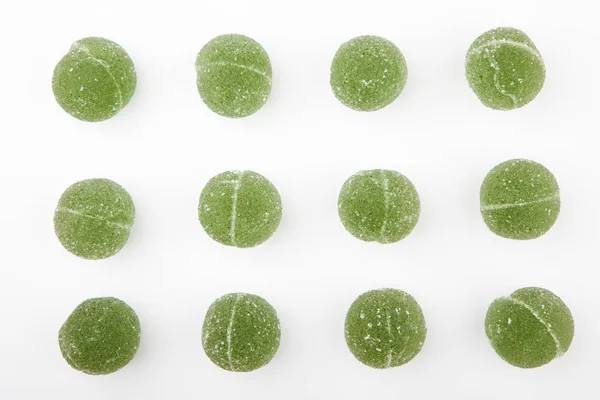 Kiwi Marmelade Bonbons Weißer Hintergrund Niemand — Stockfoto