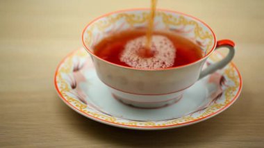 siyah çay Kupası ahşap masa hd ayak 