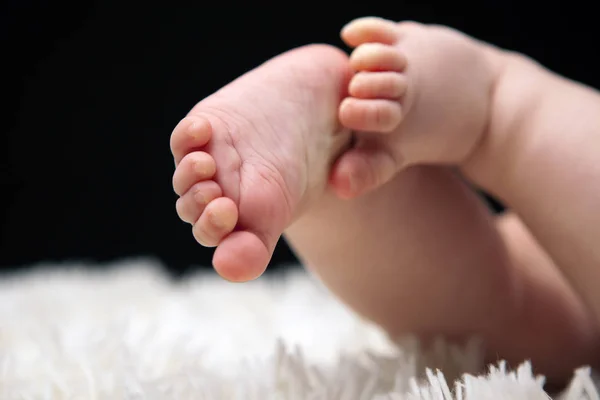 Baby Foot Ull Bakgrund — Stockfoto