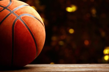 Basketbol topu altın bokeh 
