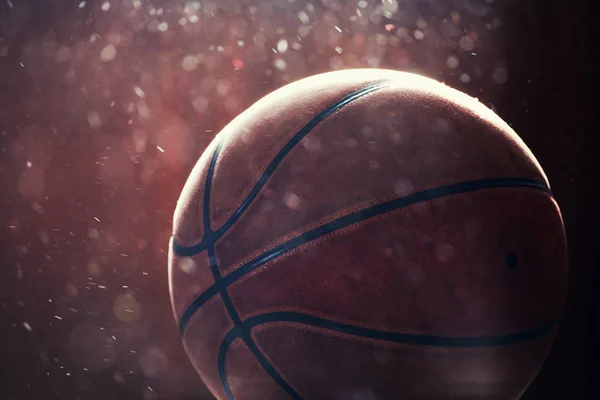 Pelota Baloncesto Polvo Dinámico — Foto de Stock