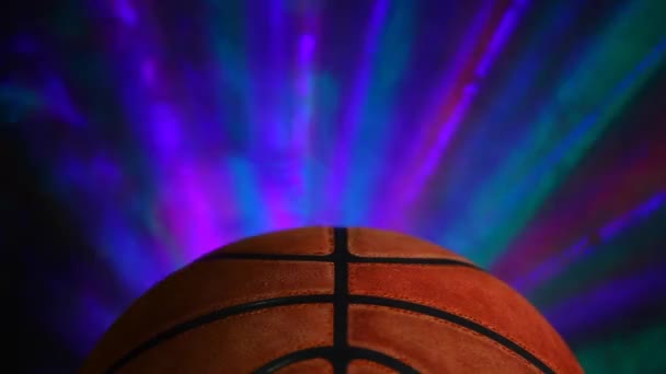 篮球球烟雾高清镜头 — 图库视频影像