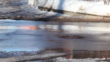 Moskova şehri temizleme hd ayak Şubat 2019 