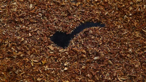 烟草背景吸烟管符号高清镜头 — 图库视频影像