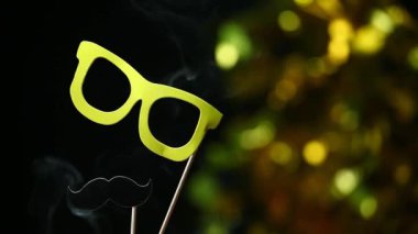 parti maske duman altın bokeh kimse hd ayak 