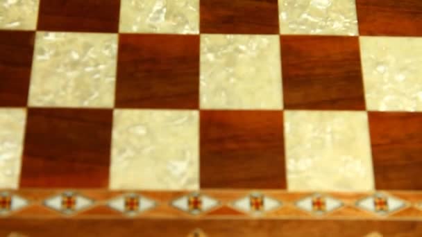 Open Backgammon Spel Beelden — Stockvideo