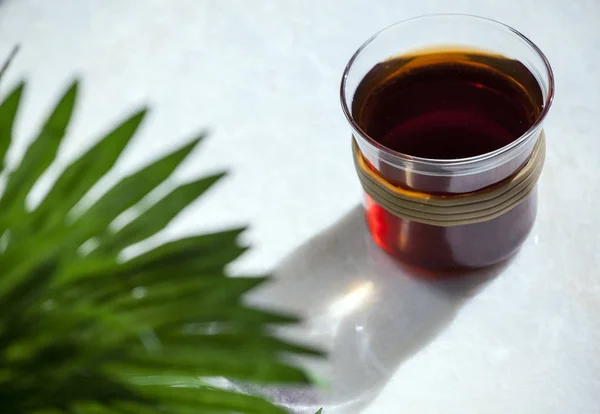 stock image Black hot tea cup marble nobody 