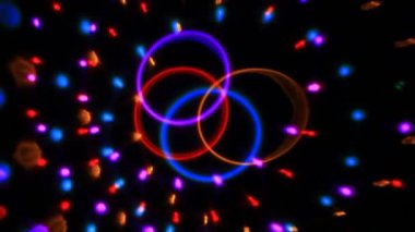 disko ışık halkalar karanlık arka plan kimse hd görüntüleri 