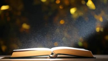 kitap masa tozu kimse altın bokeh hd görüntü 
