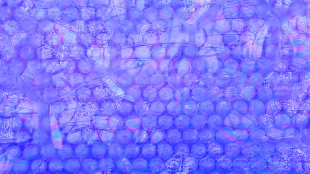 Piscina Jabón Púrpura Burbujas Fondo — Vídeo de stock