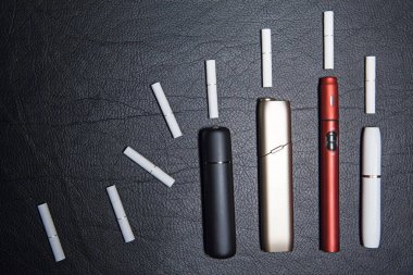 elektronik duman aygıtı deri kimse arka plan 
