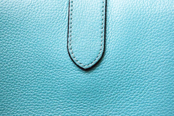 天然皮革蓝色包背景 — 图库照片
