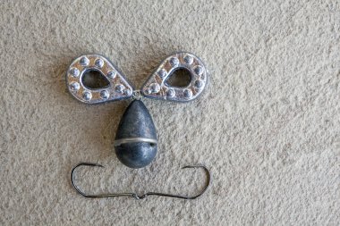 balıkçılık yem doğal taş arka plan