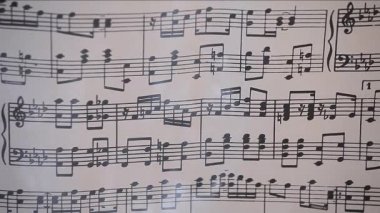 kağıt müzik nota duman arka plan