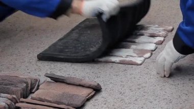 el yapımı taş masa arkaplanı 