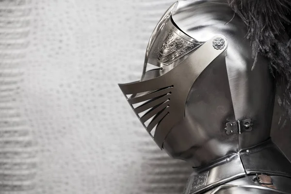 Рыцарь Стальной Шлем Стены Фона — стоковое фото