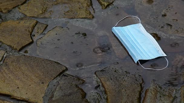 Imagens Máscara Gota Chuva — Vídeo de Stock