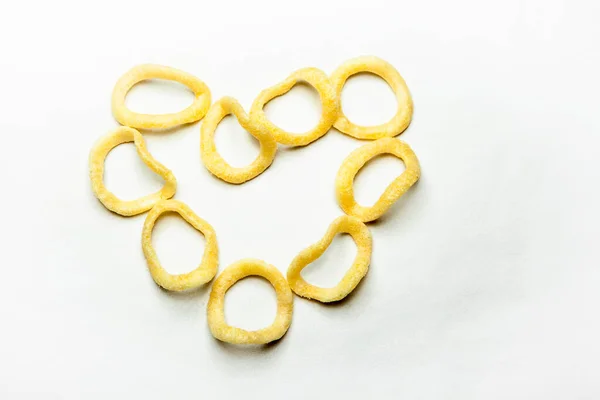 Image Onion Ring White Background — Stock Photo, Image